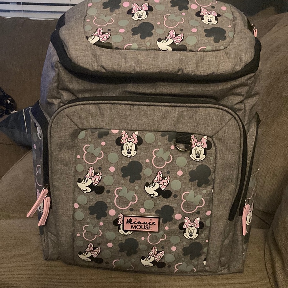 NWT Disney Baby Minnie Mouse diaper bag backpack